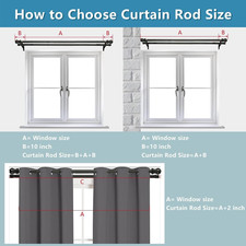 Double Curtain Pole for Eyelet