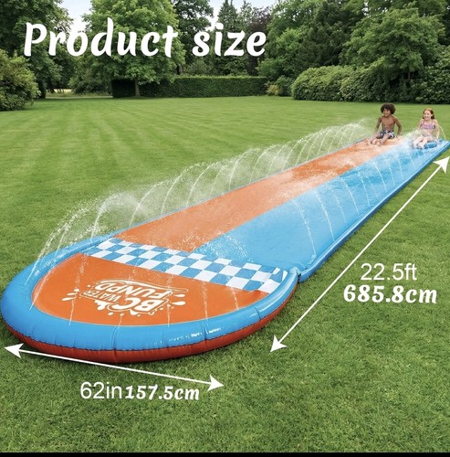 3pc inflatable water slide - water,