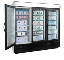 NF7500G 3 GLASS DOOR SHOP FREEZER WALLSITE DISPLAY FREEZER GRADED BARGAIN £2299