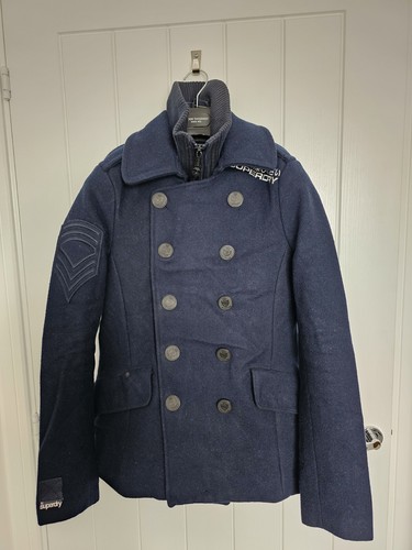 Superdry pea coat mens medium - superdry,