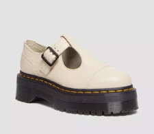 DR MARTENS QUAD BETHAN MARY JANE SHOE UK SIZE 8 EUR 42 USA 10 BEIGE DOC 30617292