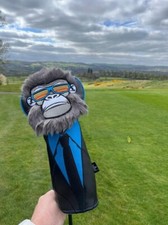 Gorilla Plush Golf Driver Headcover – Full Colour | PU Leather | Universal Fit