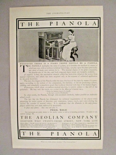 Pianola piano print 1899 - print, ad