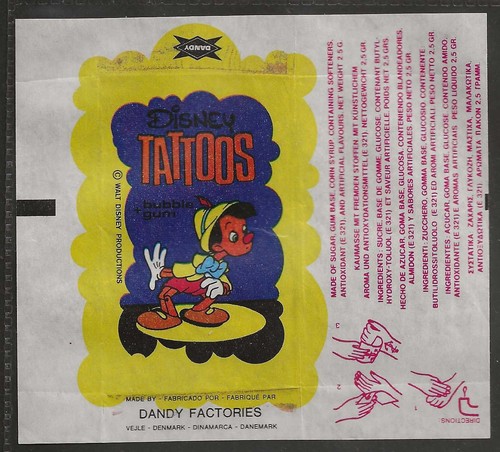 Dandy gum wrapper disney - gum, wrapper-disney