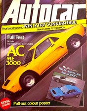 AUTOCAR MAGAZINE 29-MAR-80 - AC 3000 ME, Renault 4 GTL, Alfa Romeo 6C 1750
