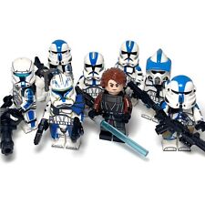 Custom 501st Anakin Skywalker Minifigures Star Wars Clone Wars Blue Trooper