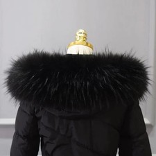 STOCK Fluffy Faux Fur Hood