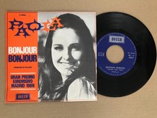 PAOLA - Bonjour Bonjour (Versione In Italiano) - 7"