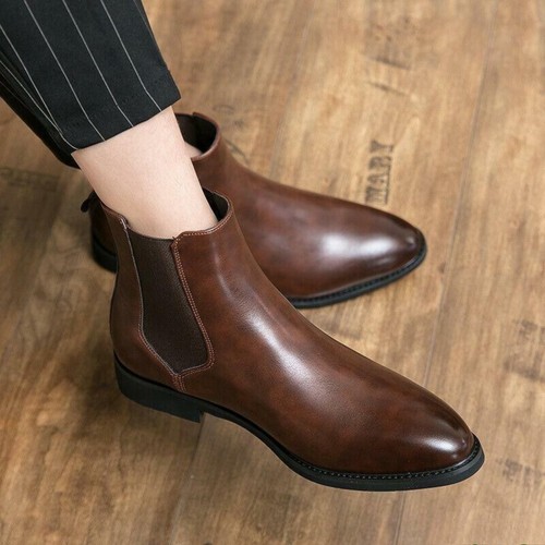 Men leather elastic slip - men,