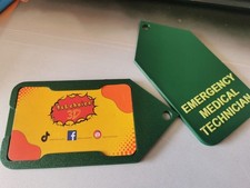 3D Printed Epaulette ID Card Holder – Ambulance service , Customizable