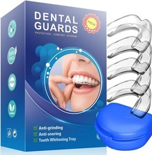 Mouth Guard for Teeth Grinding - 4 Pack Reusable Sleep Mouth Guards for Bruxism