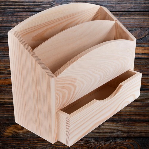 Wooden letter rack - wooden,