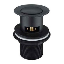 Matt Black Basin Push Button