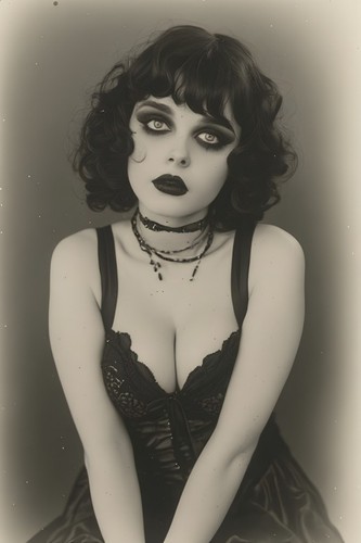 Vintage gothic pin - vintage,