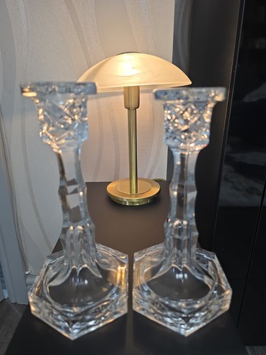 Pair vintage crystal - of,