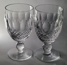 WATERFORD CRYSTAL COLLEEN - PAIR OF CLARET WINE GLASSES -  4 3/4"
