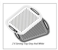 2 X Serving Tray  Non Slip