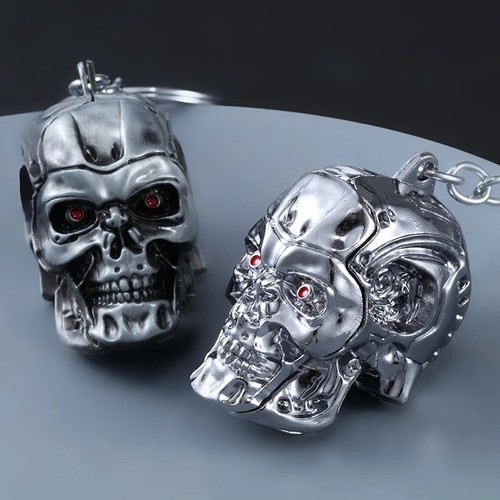 Terminator skull head keychain - terminator,