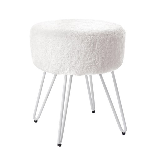 Plush dressing table - dressing, stool