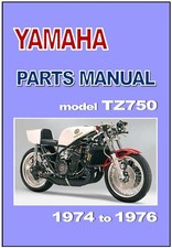 YAMAHA Parts Manual TZ750 1974