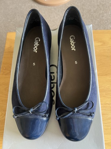 Gabor new suede and patent - and,
