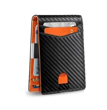 Men Leather Wallets Slim RFID