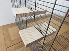 2x Dual-Ended Cage Ledge Sets - Pet Accessories, Rat, Mouse, Degu, Enrichment