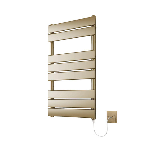 Brushed brass electric heated - brass,