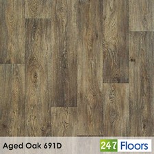 Quality Vinyl Flooring Roll Wood Plank Stone Effect Lino Cheap Kitchen Bathroom