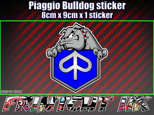 Piaggio bulldog sticker - piaggio,