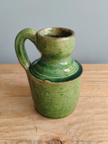 Antique green stoneware - antique,