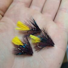 Eiretroutflies X3 Claret Bumble Muddler Variant Trout Fly Size 10.