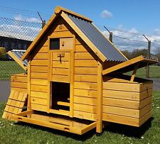 CHICKEN COOP RUN HEN HOUSE POULTRY ARK HOME NEST BOX COOPS RABBIT HUTCH PLASTIC