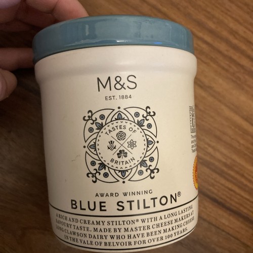 Blue stilton empty lidded - blue,