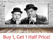 LAUREL AND HARDY CANVAS WALL