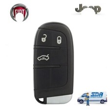 GUSCIO CHIAVE COVER TELECOMANDO PER FIAT 500 X JEEP RENEGADE COMPASS KEYLESS 3T