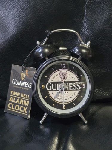 Guinness twin bell alarm clock - guinness,