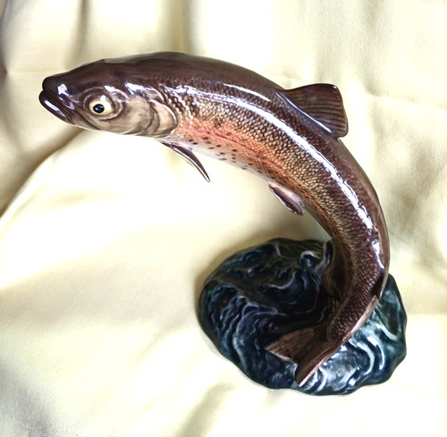 Vintage beswick leaping trout - beswick,