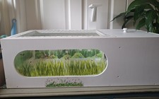 Reduced, Handmade Uniquely Decorated Tortoise Table Mesh Lid 80cm X 40cm Wooden