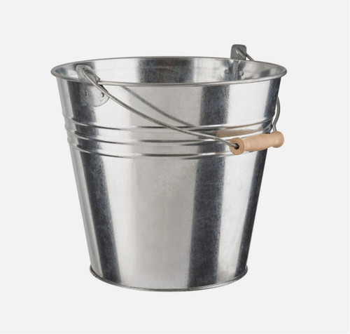 10l galvanised bucket heavy - galvanised,