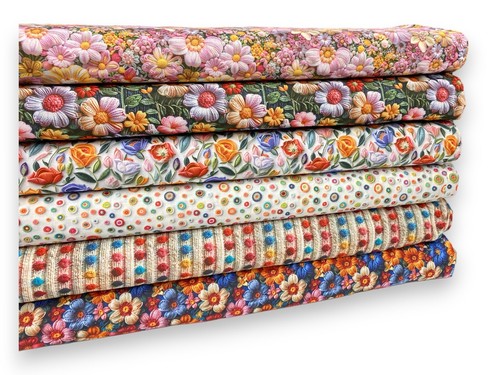 Cotton embroidery effect - cotton,