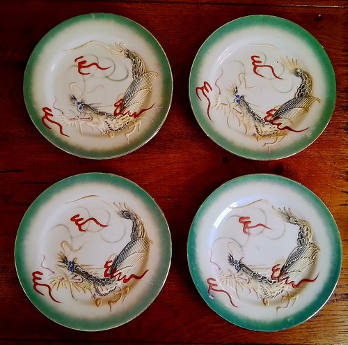 Rare vintage set embossed - set, of
