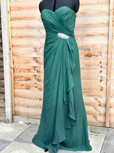 Dark green teal strapless - dark,