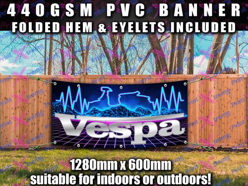 Vespa banner sign indoor - sign,