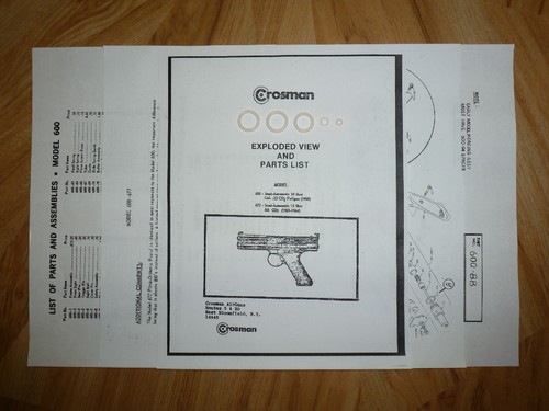 Crosman model 600 677 - 677, pistol