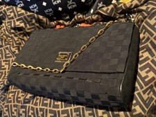 Dolce & Gabbana Vintage East West Flap Bag, Black, with Coral Bead Bijoux Strap