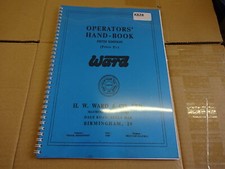 Ward capstan lathe operators handbook