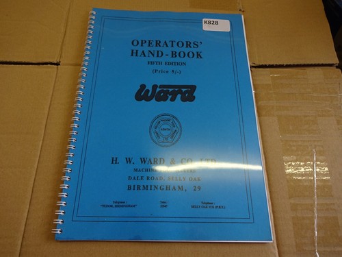 Ward capstan lathe operators