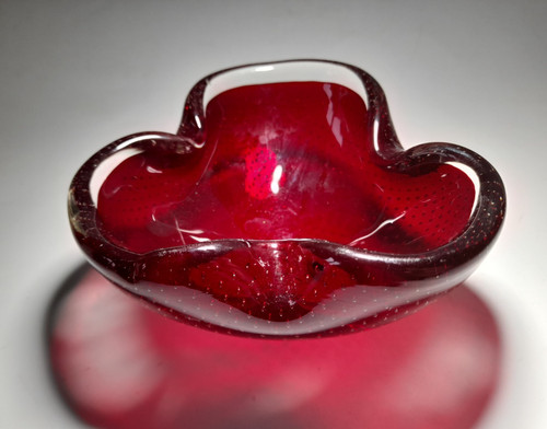 Vintage murano tricorn lobed - murano,