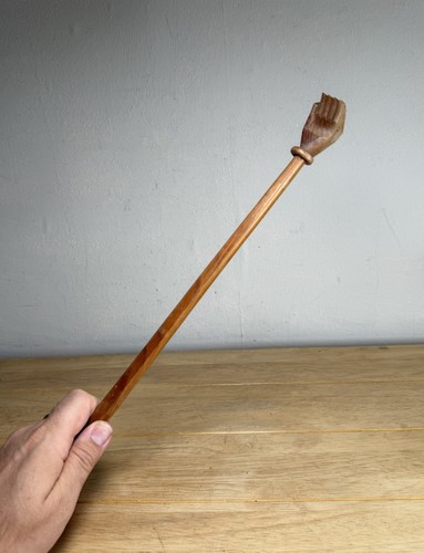 Wooden back scratcher - wooden, carved